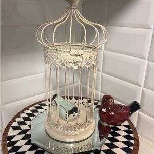 Decorative Cream Birdcage with Vintage style